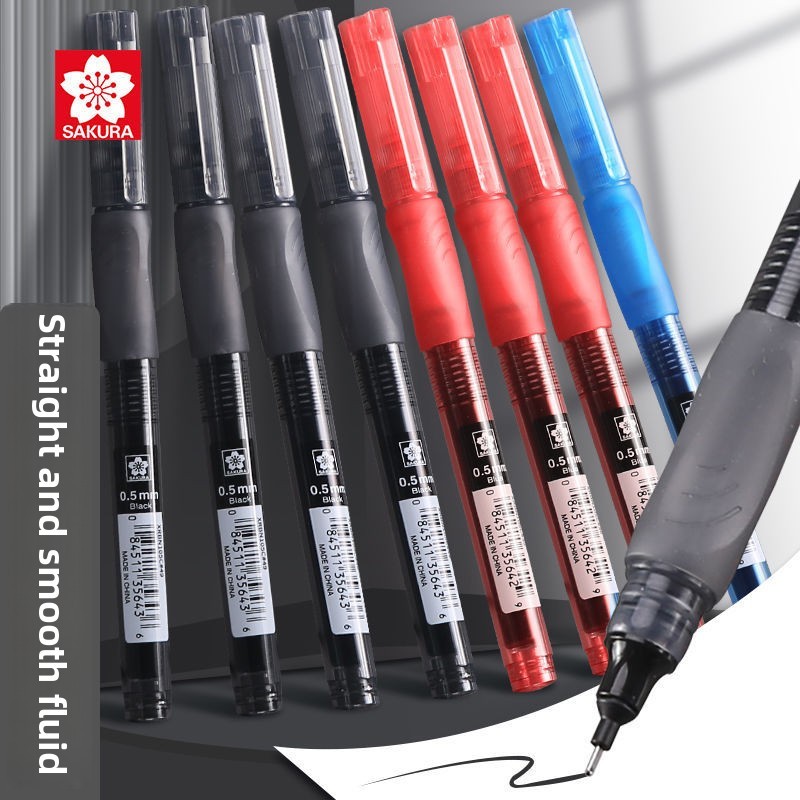 

1pcs Japan Sakura Direct Liquid Gel Pen Black Red Blue Ink Ballpoint Pen Student Signature Pen Kawaii School Supplies Stationary