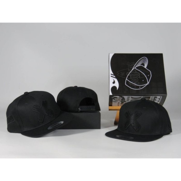 topi snapback jordan original import/ jordan cap - Logo X hitam