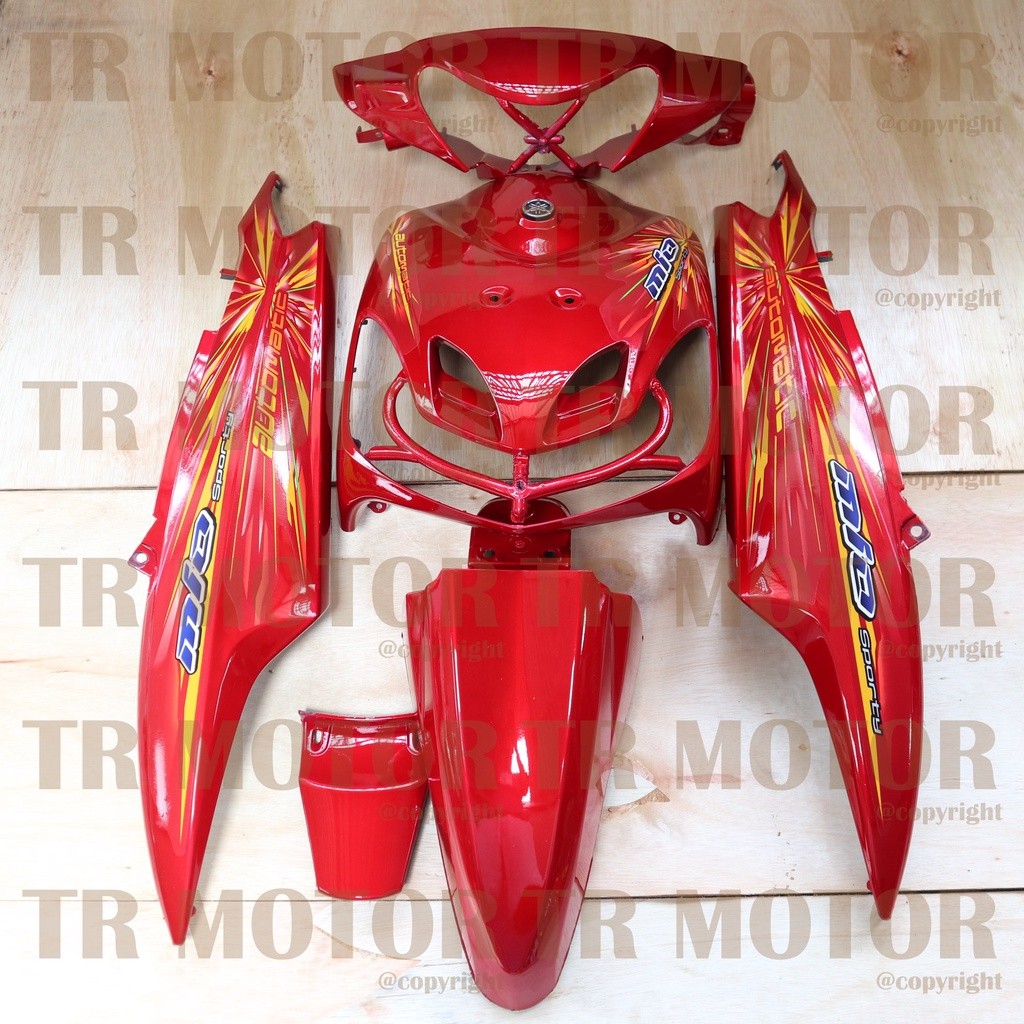 COD - Body Mio Sporty Full Set 2008 Merah Body Halus Mio Sporty Mio New