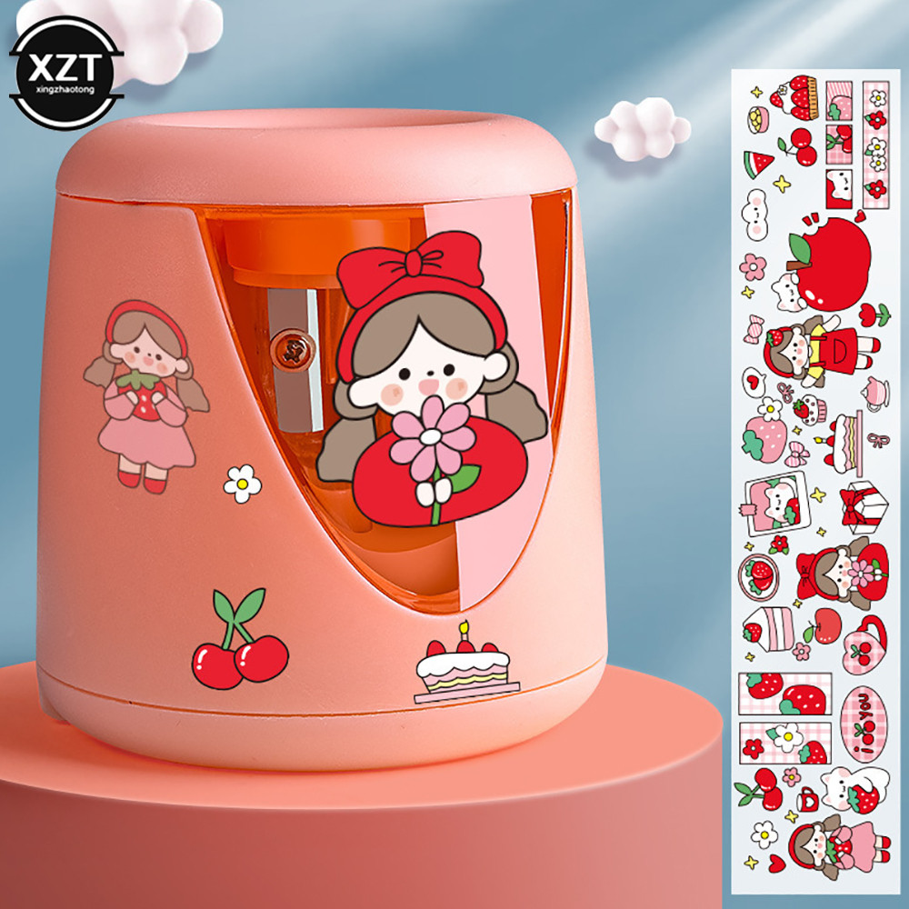 

USB Automatic Electric Pencil Sharpener Multi-function Heavy Duty Mechanical School Primary Students Stationery Boy Girl Gift