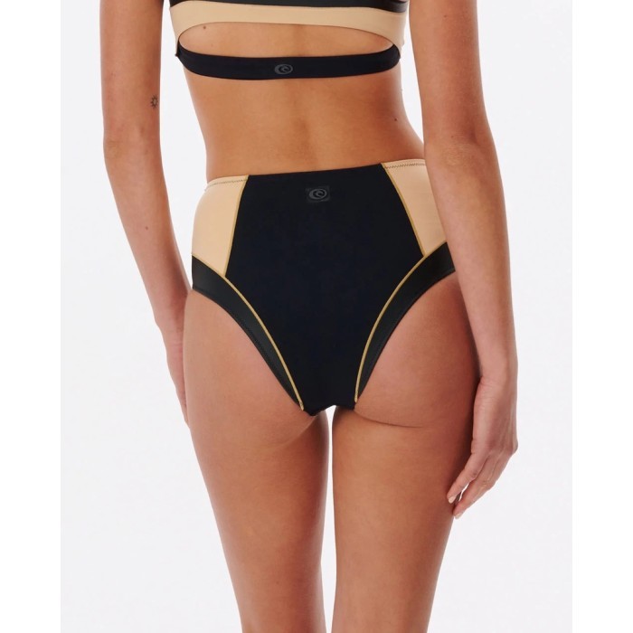 Rip Curl Mirage Ultimate Hi Waist Cheeky Coverage Bikini Bottom Sand