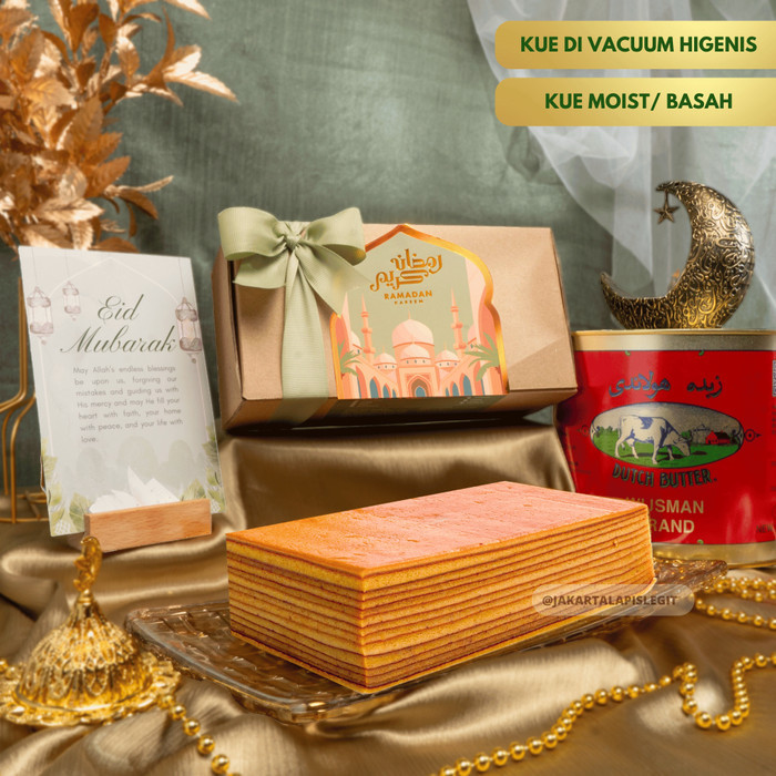 

(KUALITAS REGULER) KUE LAPIS LEGIT 20x10 ORIGINAL WISMAN 100% HALAL - Standard + Card