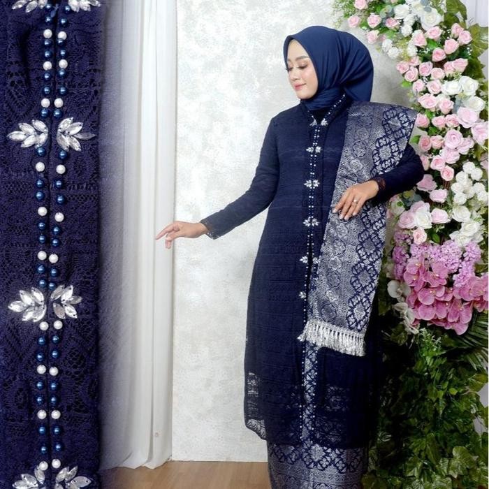 Setelan TUNIK ROSIDAH  SLENDANG / SET KEBAYA MODERN / KEBAYA SONGKET / KEBAYA BROKAT / KEBAYA SLENDA