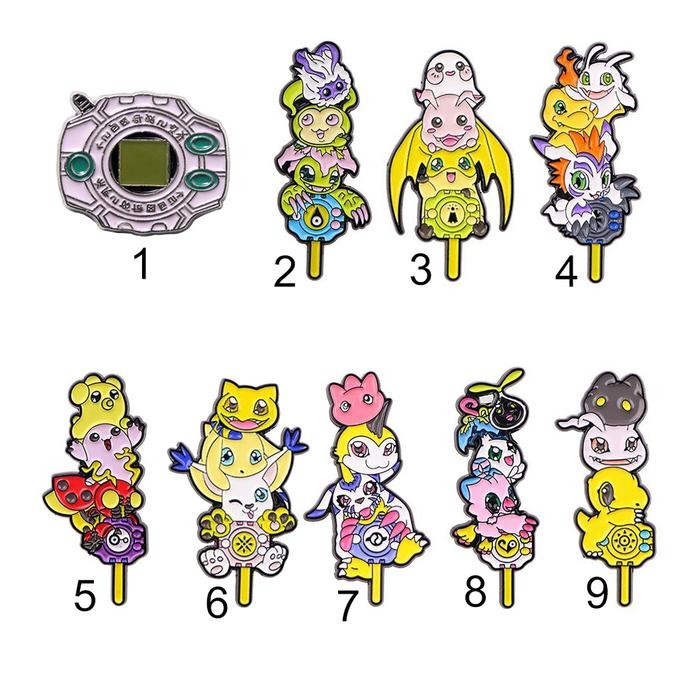 pin brooch digimon digivice