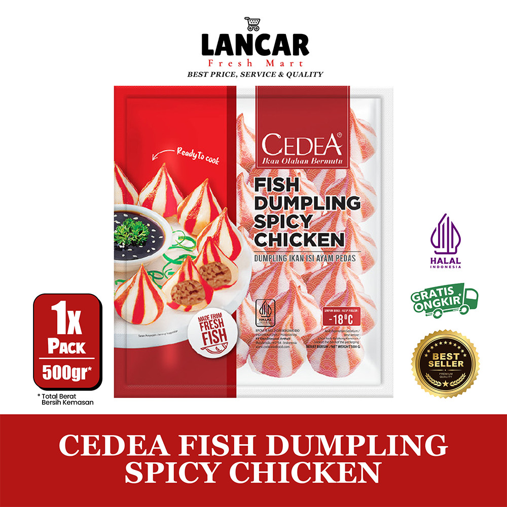 

CEDEA FISH DUMPLING SPICY CHICKEN 500GR