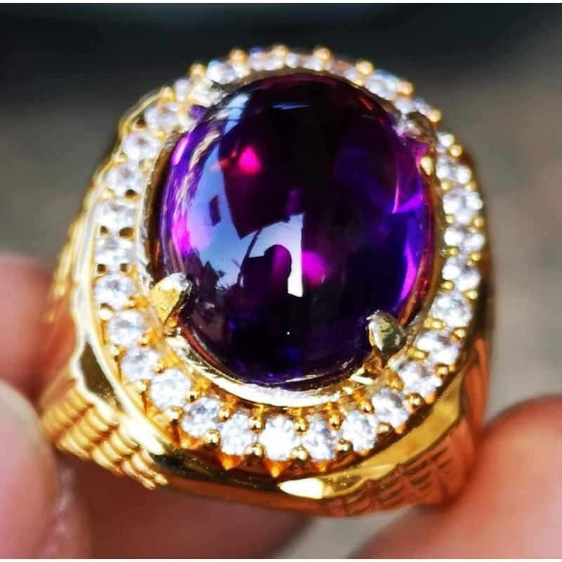 batu permata kecubung bungur / kecubung kalimantan kristal clean high quality