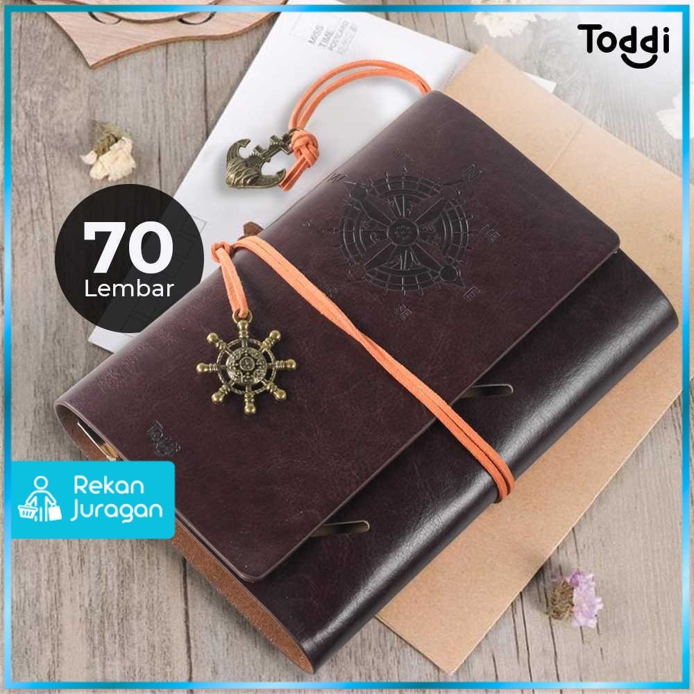

Toddi Buku Jurnal Leather Notebook Diary A6 72GSM 140 Halaman Blank - 8005