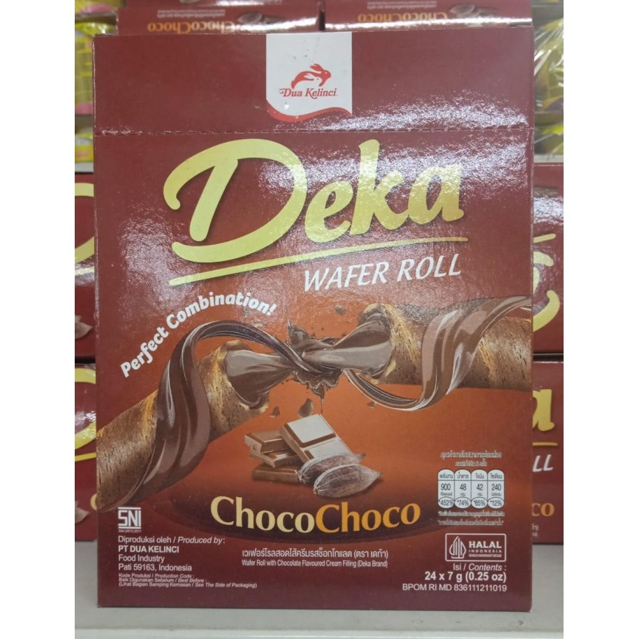

Deka Wafer Roll Choco Coklat 24s DIJUAL PERBOX