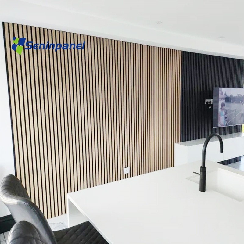 

Acoustic wall panel acoustic wooden wall slat Soundproof Wall Panels Custom Sound Proof polyester acoustic panel akupanel