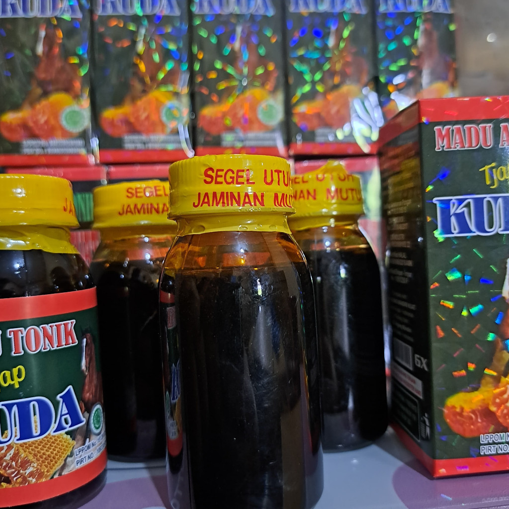 

(privasi) KEMASAN POLOS TJAP MADU SUPER TONIK Madu Kuat Tonik 5x Khusus Pasutri segel kuning bpom 60ML