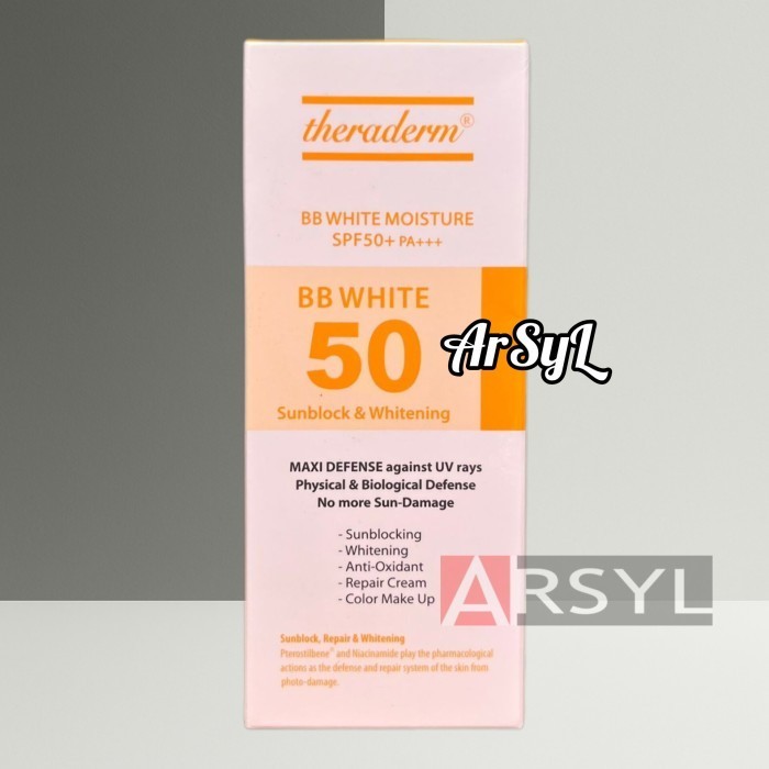 Sunblock Theraderm BB White Moisture SPF 50+