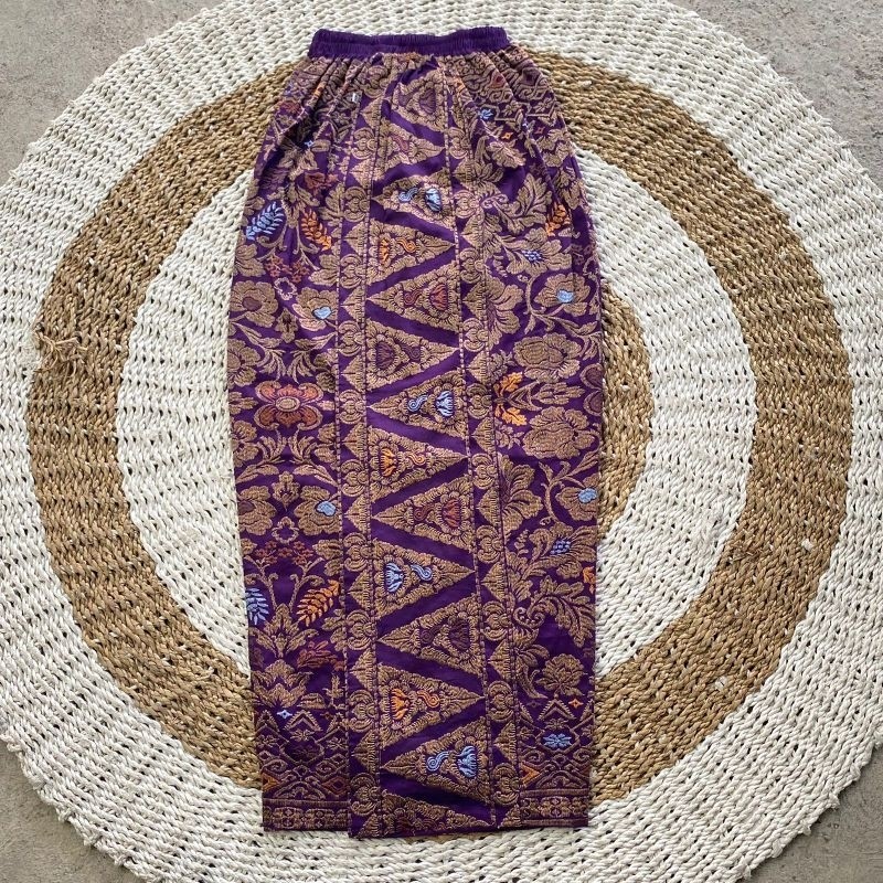 GARNESHOP  Kamen Jumbo Songket Bordir Terbaru Motif Batik