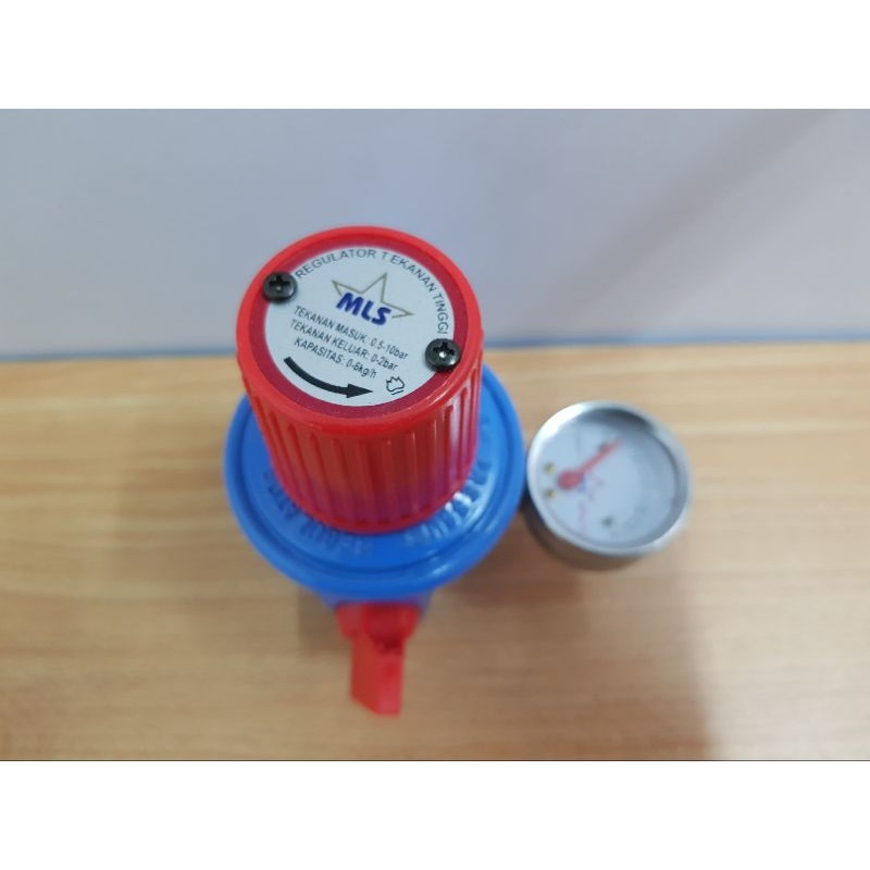 REGULATOR GAS TEKANAN TINGGI MLS DENGAN METER
