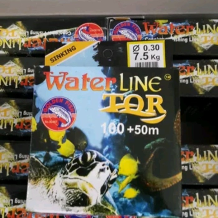 senar pancing waterline goldenfish tor coklat 150 m