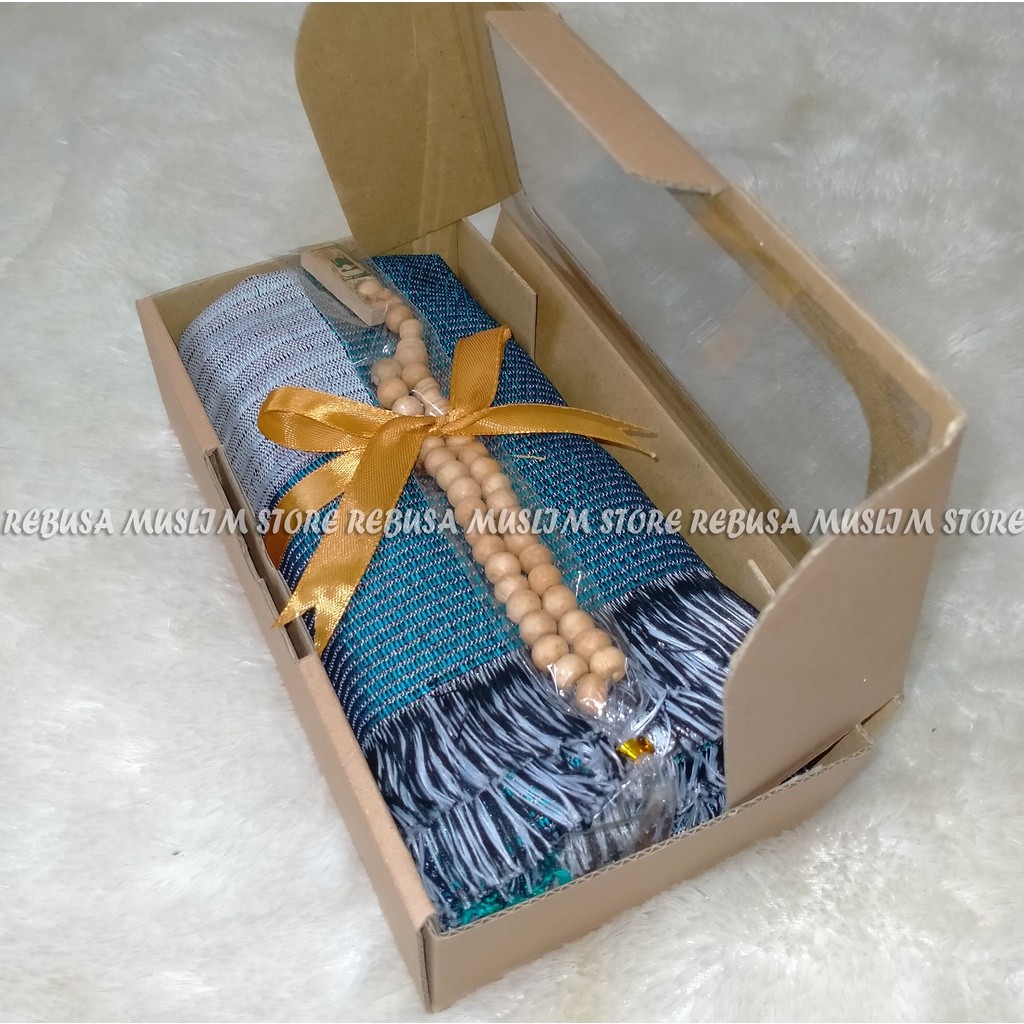 PROMO SOUVENIR SAJADAH TURKI / SAJADAH TRAVELING + BONUS TASBIH + PACKING BOX JINJING