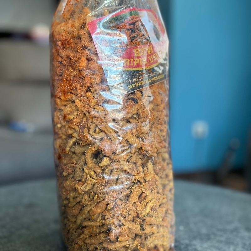 

Usus Krispi/ Kripik usus 500gr/ kripik usus bumbu pedas Keripik Ayam Food