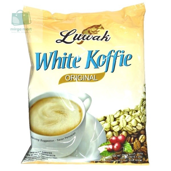 

LUWAK WHITE COFFEE BAG ISI 18 SACHET X 20 GR - KOPI