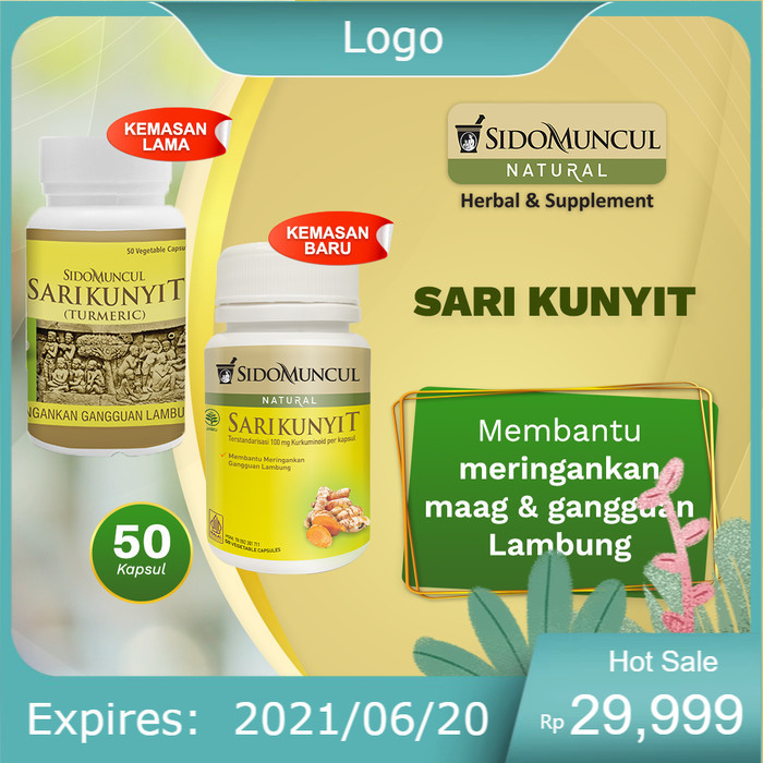 

Sido Muncul Natural Sari Kunyit 50 Kapsul