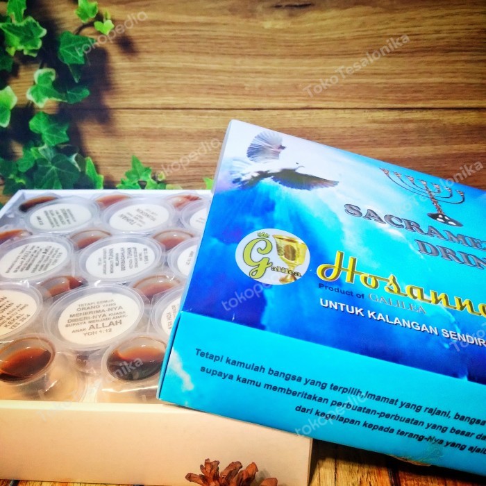 

Hosti Ayat + Anggur Perjamuan Kudus ( Hosti Besar )