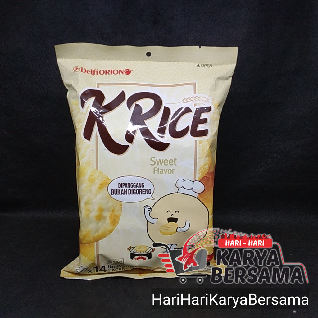 

MAKANAN RINGAN KRAKER BERAS KRICE CRACKERS SWEET FLAVOR 14'S X 10.8GR