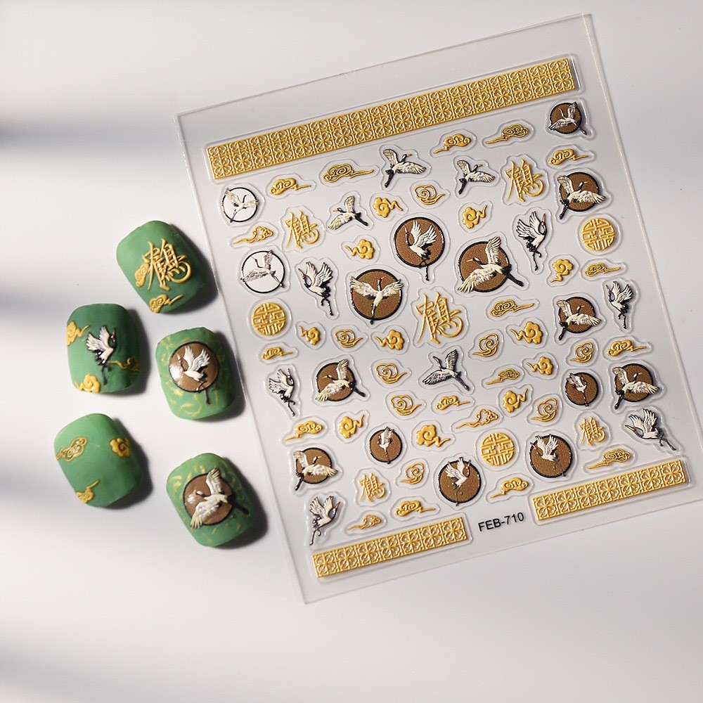 Glosse - Stiker Kuku 5D Imlek - Stiker Kuku Sincia - Stiker Kuku Chinese Style-Stiker Tumbler-STK026