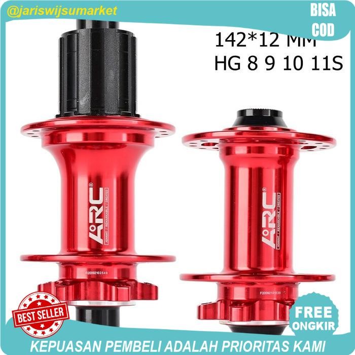 Hub FreeHub ARC MT009 32 Hole TA 11 Speed Disc Brake 4 Bearing Sepeda - Merah
