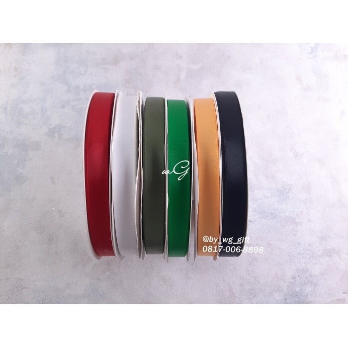 

Pita Satin Premium - Double Side/ Dua Sisi; Lebar 1.5 cm - Mix Colour