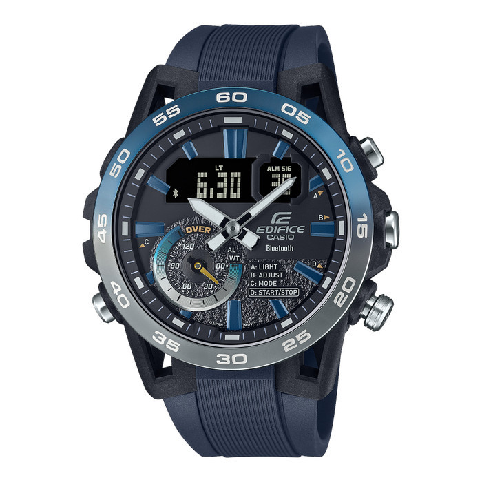 Promo Original Casio Edifice ECB-40NP-1ADF Jam Tangan Pria Double Time Bluetooth ECB-40NP-1A ECB40NP