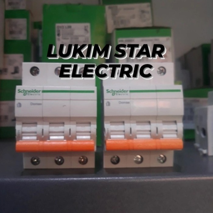 MCB DOMAE Schneider 6A/10A/16A/20A 3 Phase 3p 3phase mcb Schneider - 20A