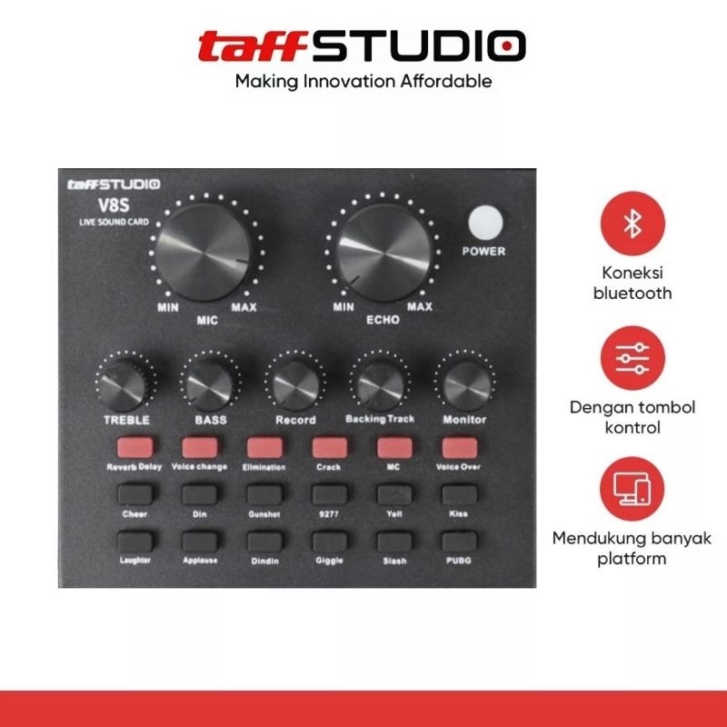 [SDW] pekanbaru/TAFFSTUDIO SOUNDCARD V8S V8U SOUND CARD MIC MIKROFON MIK MP3 V8 V8PLUS V8+ V8U V8