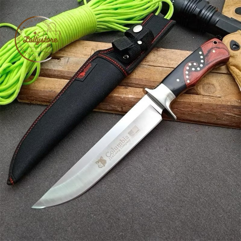 pisau dapur anti karat Columbia SA52 / Pisau Berburu / Survival Kit