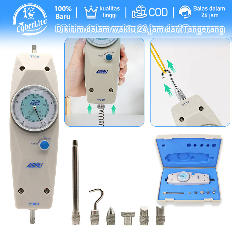 

1pcs Alat Ukur Kekuatan Tarik Tekan Push Pull Force Gauge Nk-500n 50kg