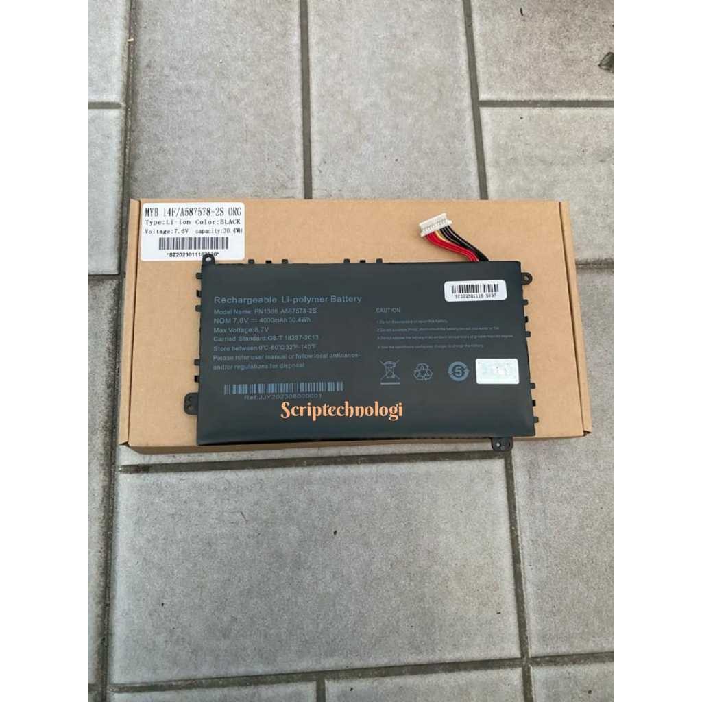 [TERLARIS] Baterai Laptop Axioo Mybook 14F PN1308P A587578-2S kabel Kanan