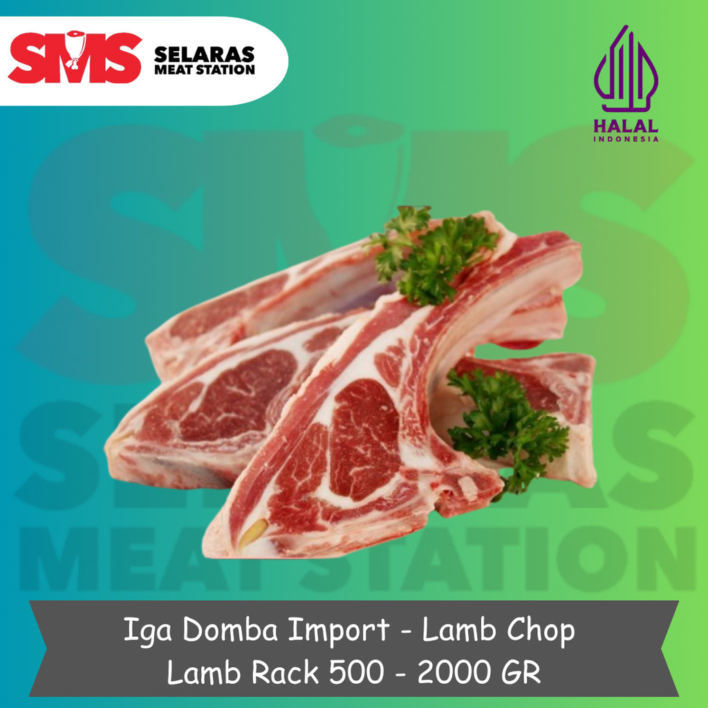 

Lamb Rack / Lamb Chop / Iga Domba Impor AUS - Selarasmeatshop