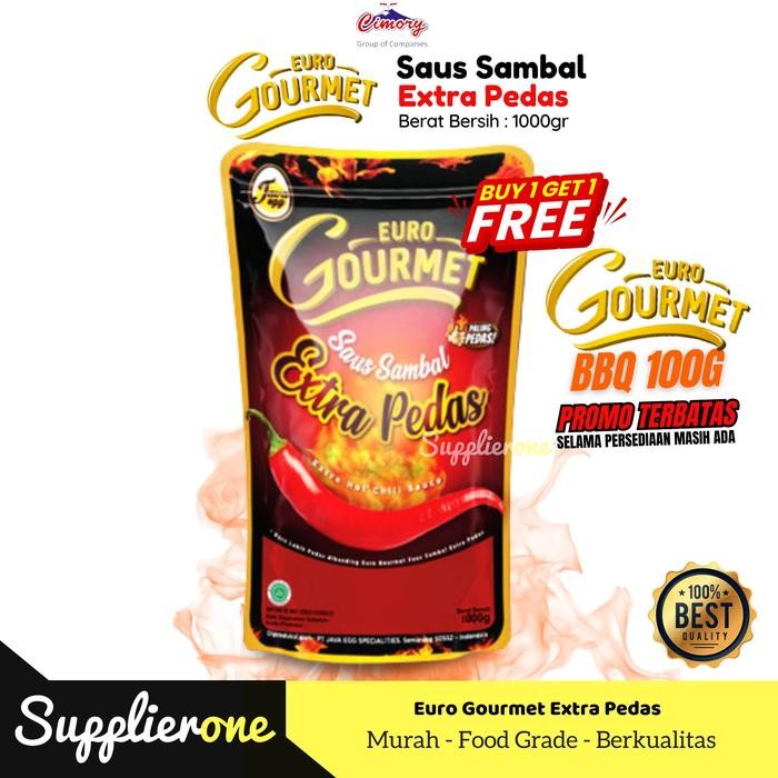 

76_cm Euro Gourmet Saus Extra Pedas / Saus Sambal Euro Gourmet / Saus Extra Pedas Euro Gourmet / Saus Tomat Euro Gourmet 1kg / Saus Saus Sambal / Saus Extra Pedas / Saus Tomat - Saus Extra Pedas 1kg