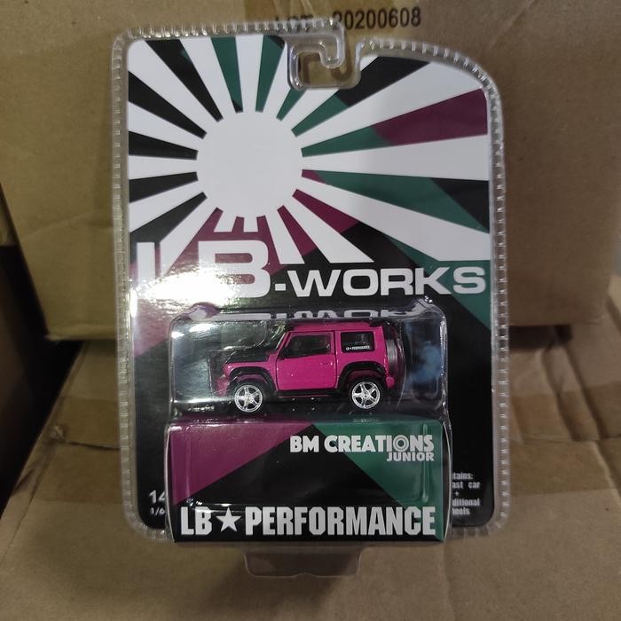 DIECAST BM Creations 2019 LB Works Suzuki Jimny RHD, glitter dark pink