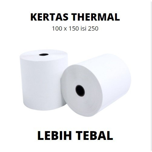 

MEMELASHOP Label Barcode KERTAS THERMAL 100x150 Isi 250 pcs Label Direct Thermal