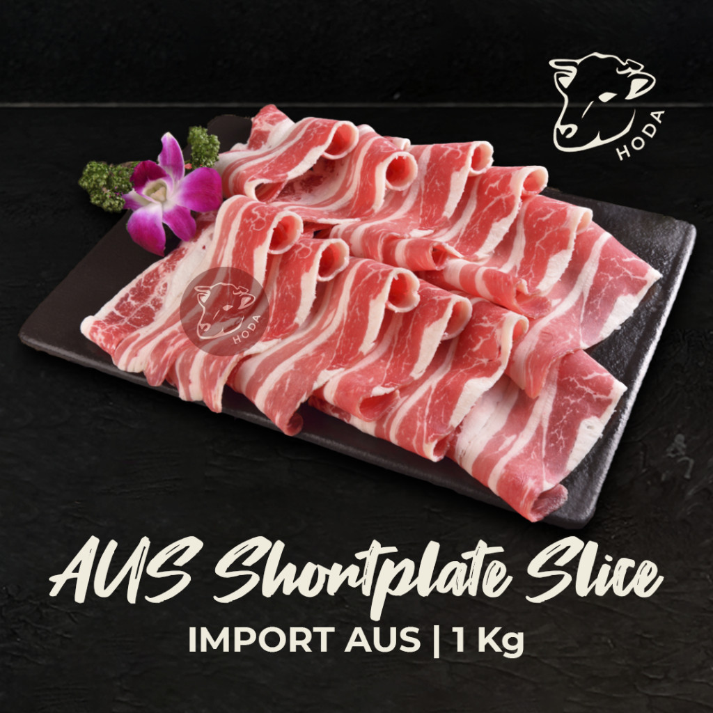 

Slice Beef Shortplate AUS 1kg Lemak Sehat Juicy