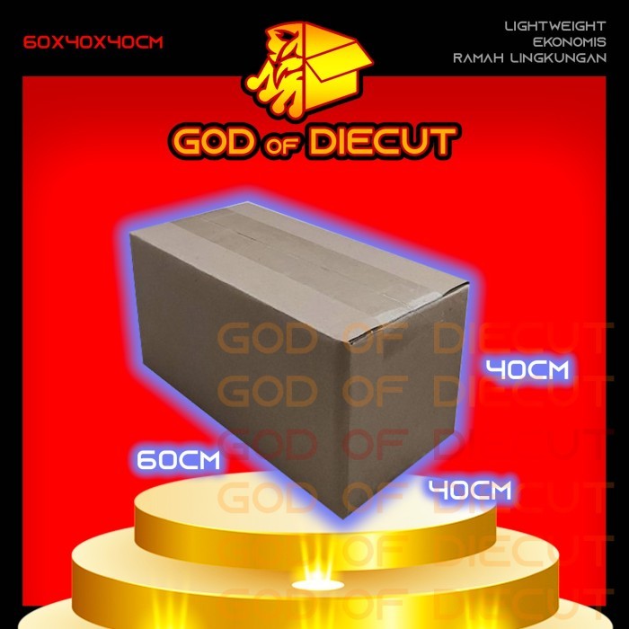 

60x40x40 cm kardus box kotak karton packing barang polos baru