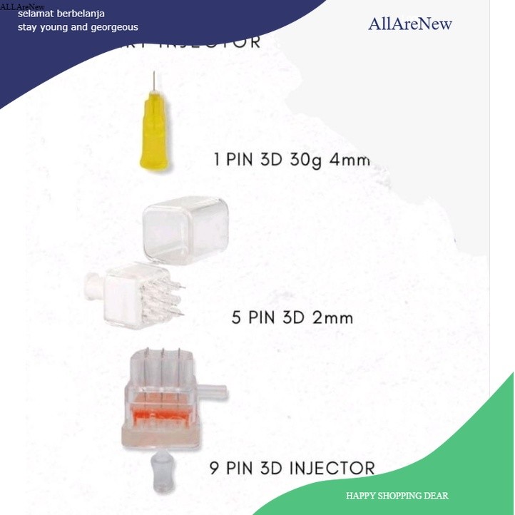 jarum ez injector 3D smart injector jarum mj2 ez injector injeksi serum mesotheraphy alat meso vanad