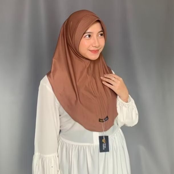 DM - Kerudung Sporty Bergo Hamidah Jilbab Sport Jilbab Instan Ukuran S M L Sporty Adiba Nazwa Bahan 