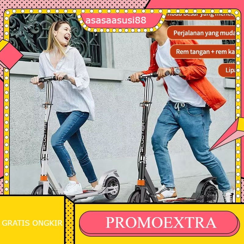 Scooter EXOTIC /Skuter Remaja Roda 2/Rem Tangan Otoped Skuter Lipat/Skuter Mobilitas
