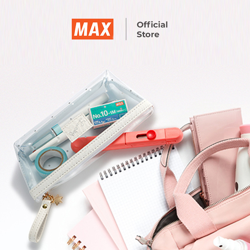 

MAX Stapler Staples Jegrekan Hekter Slim Mobile Stick Stapler ergonomis design colourful berwarna pastel Free Gratis isi staples 10-1M