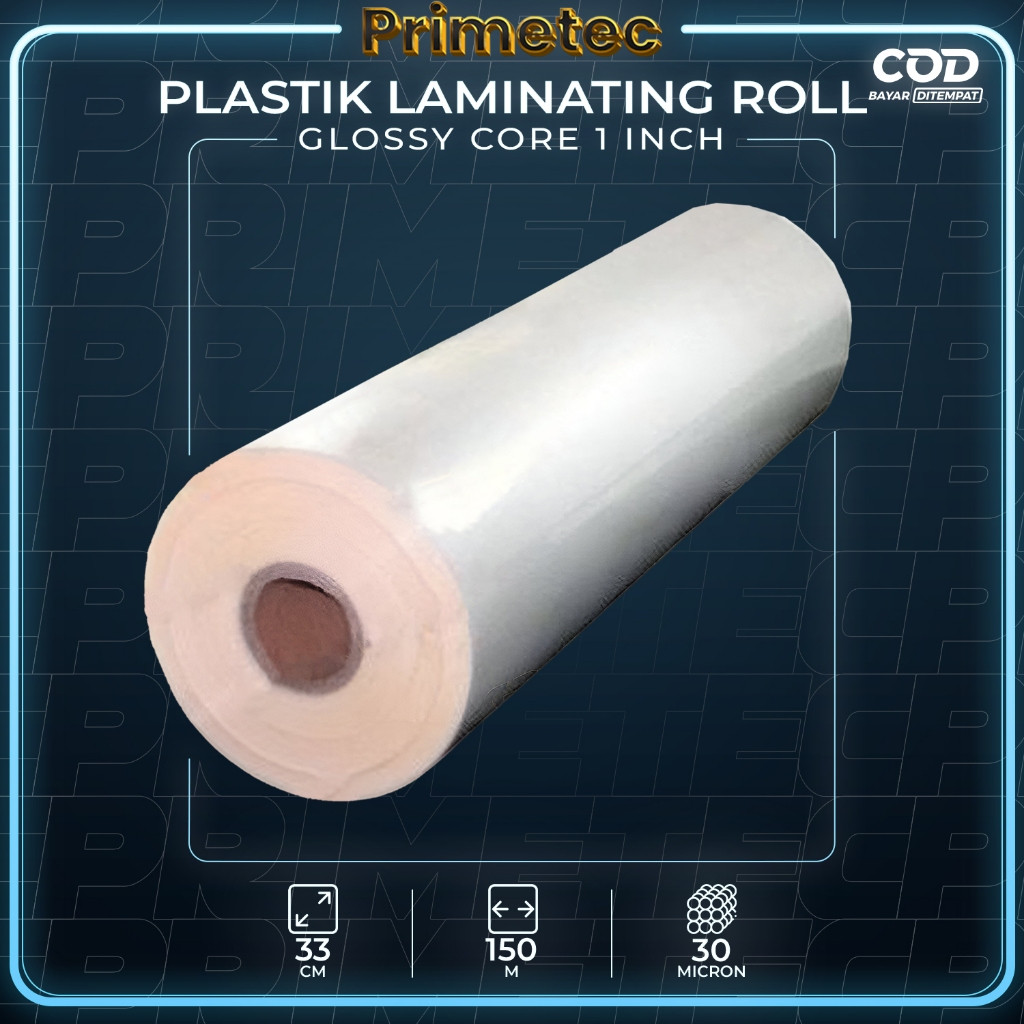 

PLASTIK LAMINATING ROLL 33 CM X 150 M 21/30 MIC DOFF / GLOSSY (JAKARTA)