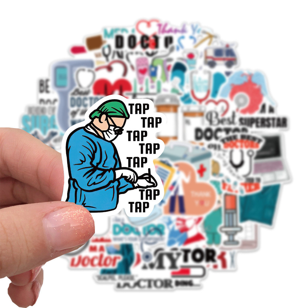 

10/50Pcs Anime Doctors Nursing Nurse Cute Angel Graffiti Stickers DIY Phone Luggage Laptop Aesthetic Decoration Sticker