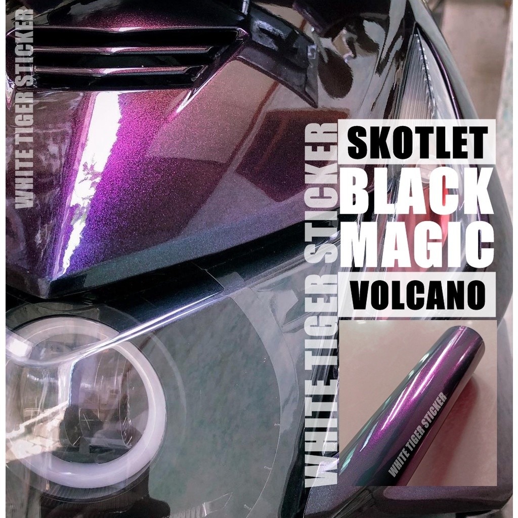 SKOTLET STIKER MOTOR LEMBAYUNG HITAM SCOTLITE BLACK MAGIC RED SCOTLAIT LEMBAYUNG SKOTLET MAGIC CANDY