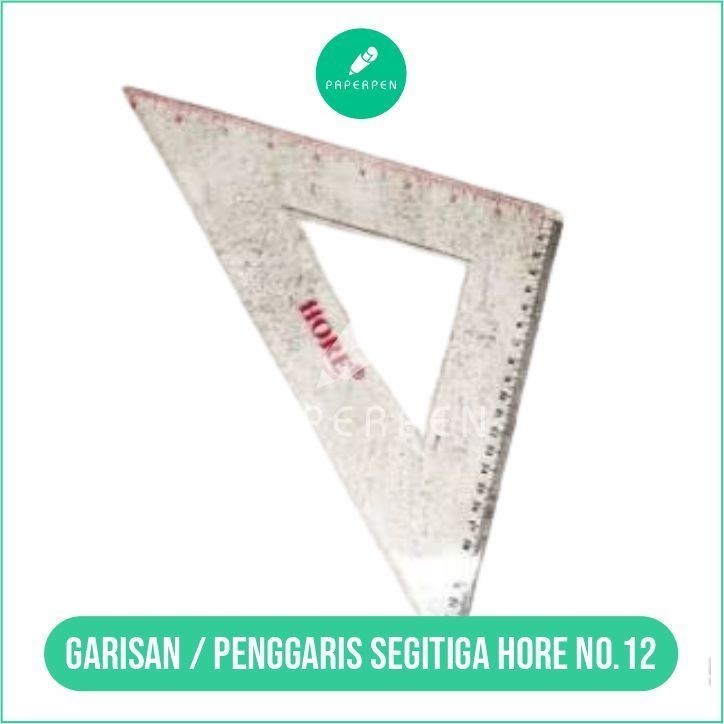

(SN.ATK) Garisan / Penggaris Segitiga Hore No.12