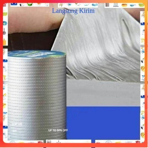 

Taffware KYTO Lakban Aluminium Foil Butyl Waterproof 10 cm x 5 m