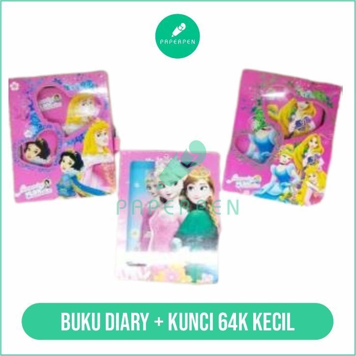 

(SN.ATK) Buku Diary + Kunci 64K Kecil