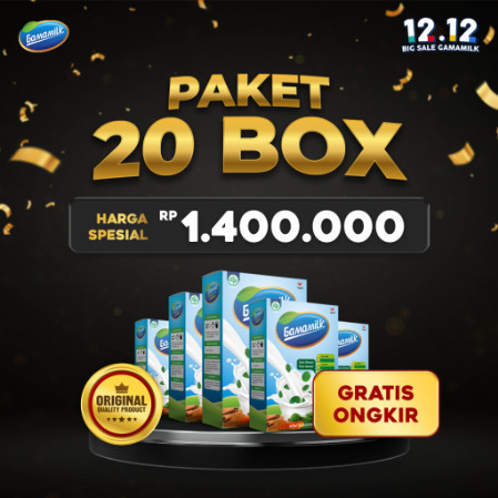 

GAMAMILK - SUSU ETAWA (20 BOX) Dengan Ekstrak Gamat dan Ekstrak Daun Kelor
